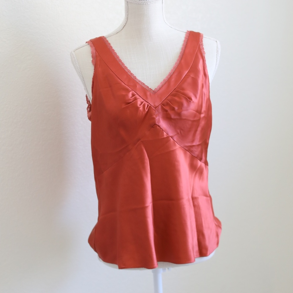 Rust Nine West Satin Cami